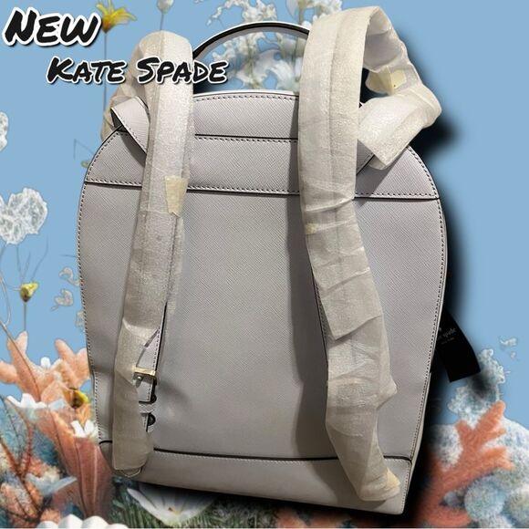 NEW Kate Spade New York “Leila” Saffiano Leather Backpack – Pale Sapphire (Light main image 5